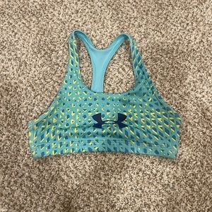 Under Armour Blue Dazzle Sports Bra Girls 12/14?